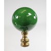 Hunter Green Ceramic Ball Finial 2.25" h
