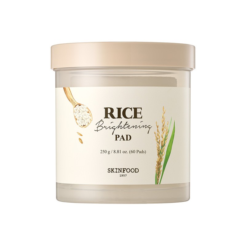 SKINFOOD Rice Brightening Pad 60P - SKINFOOD Rice Brightening Pad