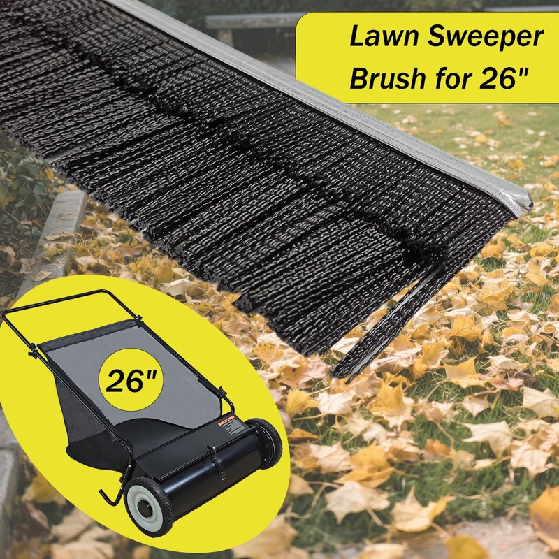 EAGWON 12.2" Lawn Sweeper Brush Replacement for 26" Lawn &