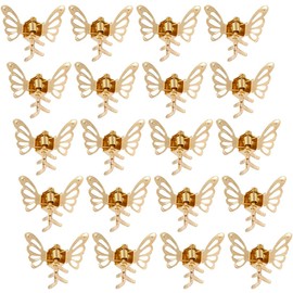 NJCXOLA 20 Pieces Mini Butterfly Hair Clips, Cute Hair Clips, Butterfly Hair Pins, Decorative Hair Clips, Wedding Hair Clips, Butterfly Hair Accessories
