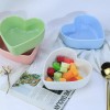 WAIT FLY Heart Shaped White Ceramic Bowls for Salad Soup