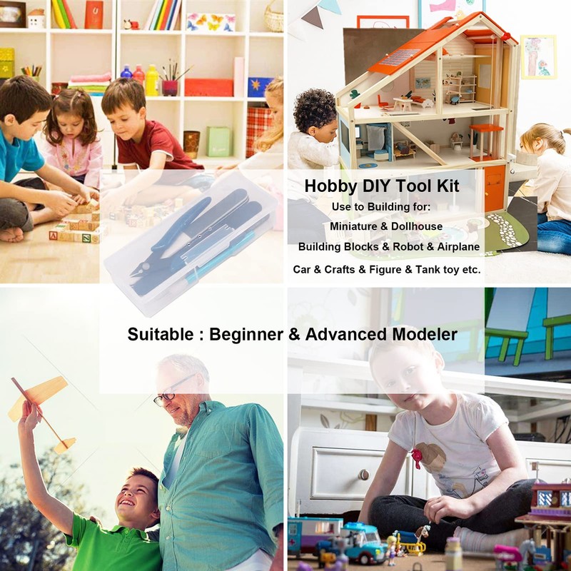 Spilay 16 Pcs Hobby Building Model DIY Tool Kit, Modeler