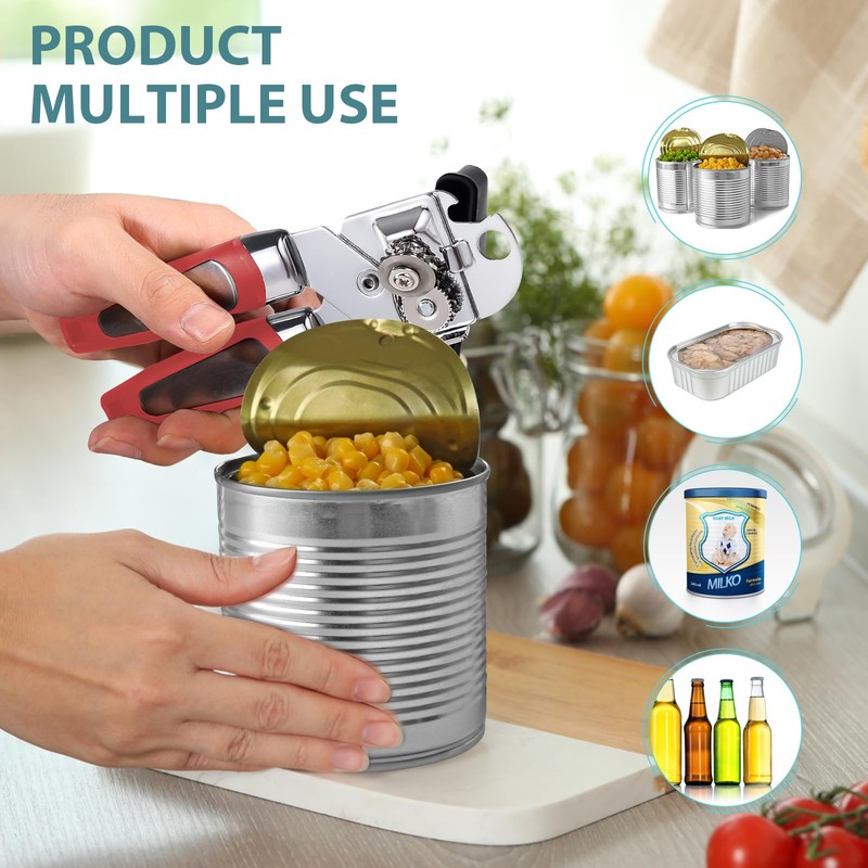 Lychico Can Opener, 3 in 1 Can Opener, Handy Heavy