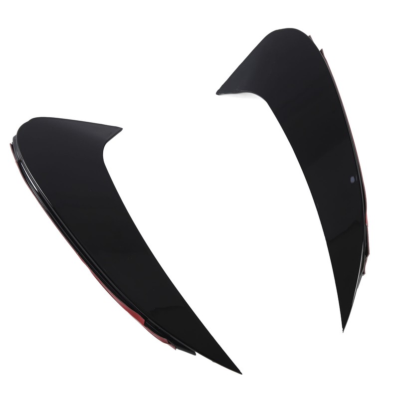 Pair of Rear Bumper Air Vent Spoiler Splitter Glossy Black