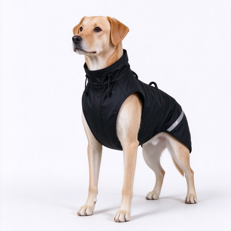 Dog Raincoat for Rainy Walks – Waterproof Polyester Jacket with