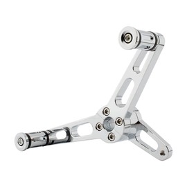 Dreamseek Motorcycle Heel Toe Gear Shift Lever + Shift Peg for Harley Sportster 1200 883 XL XL1200 XL883 2004-2018 Aluminum Forward-Controls Shifter Lever(Chrome)