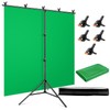 Green Screen Backdrop Kit, 5 x 6.5 ft Portable Chromakey