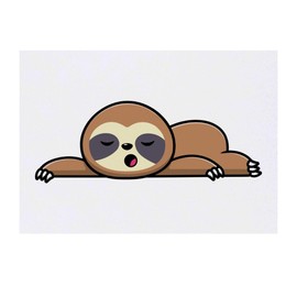 'Sleeping Sloth' Temporary Tattoo - Water Resistant, Skin-Safe, Non-Toxic Transfer (TO00063067)