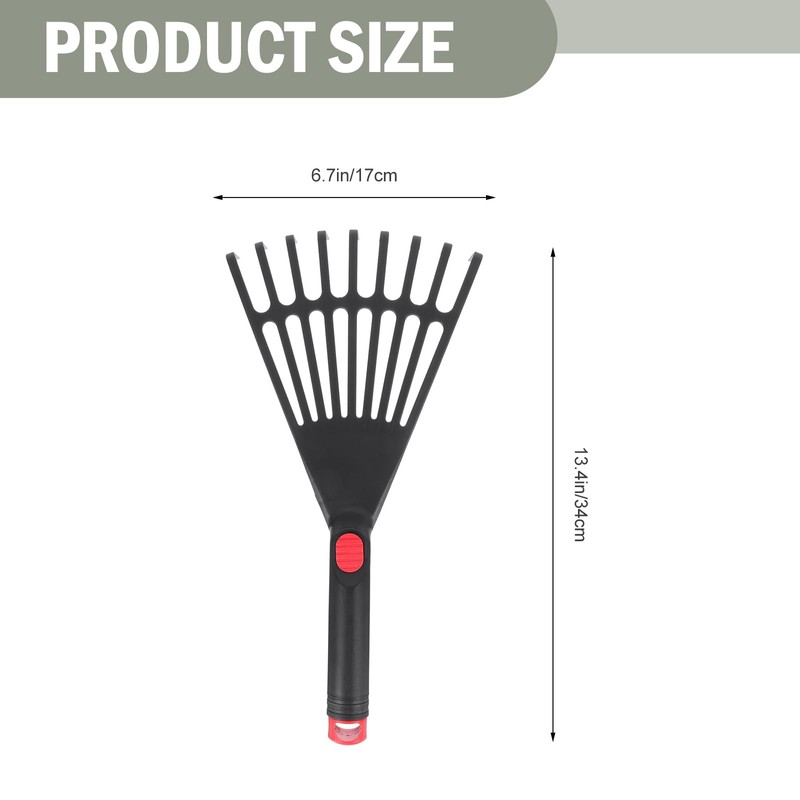 DOITOOL Hand Rake 2 Pieces Garden Grass Rake Hand Rake