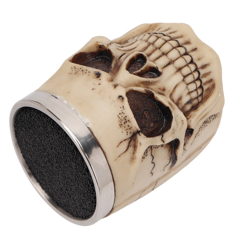 Barber Scissors Holder Skull Shape Stainless Steel Resin Removable Stylish