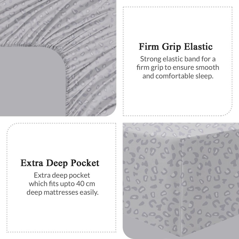 Dekoro Fitted Sheet Extra Deep Pocket (40 cm) Hypoallergenic Double