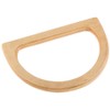 POFET 1 Pair Wooden Purse Handle Easy Attachment Bag Handle