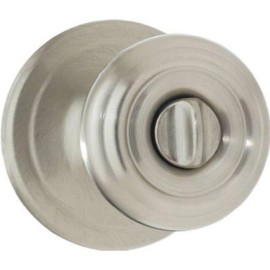 Kwikset Cameron Interior Privacy Bathroom Door Knob, Lock, Handle, Satin Nickel