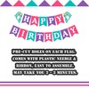Narwhal Happy Birthday Banner, Girl Purple Pink Tiffany Blue Birthday