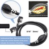 Tnisesm 5/16" 6FT Fuel Line Assembly, with Connector Rubber Marine