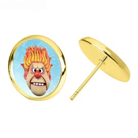 Heat Miser Stud Earring, Gold
