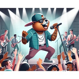 Justin Beaver Funny Animal Jigsaw Puzzle for Seniors Adults Kids Men Women 1000 pc