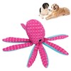 Pet Corduroy Octopus Vocal Toy Puppy Biting Training Toy for
