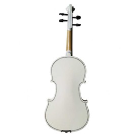4/4 Full Size Beginner Solid Wood Violin, Christmas Festival Gift Violin with Case Bow and Rosin for Kids Student (white)