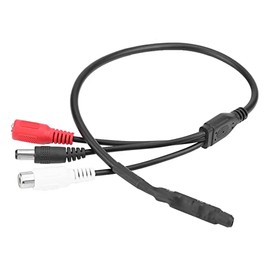 Fosa Dispositivo de Captación de Audio para Cámara de Seguridad CCTV, Micrófono CCTV Micrófono Exterior para Cámara de Seguridad WiFi, Mini Micrófono Micrófono de Audio
