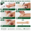 Parches Silicona Cicatrices Rollo Reutilizable Recortable Flexible Cómodo Grado Médico