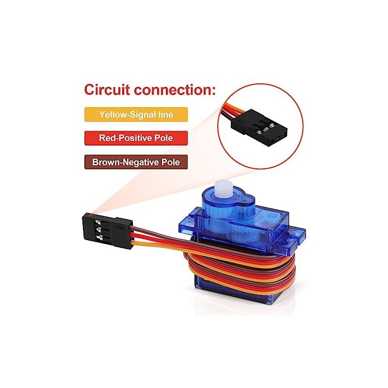 4Pcs SG90 9g Micro Servos for RC Robot Helicopter Airplane