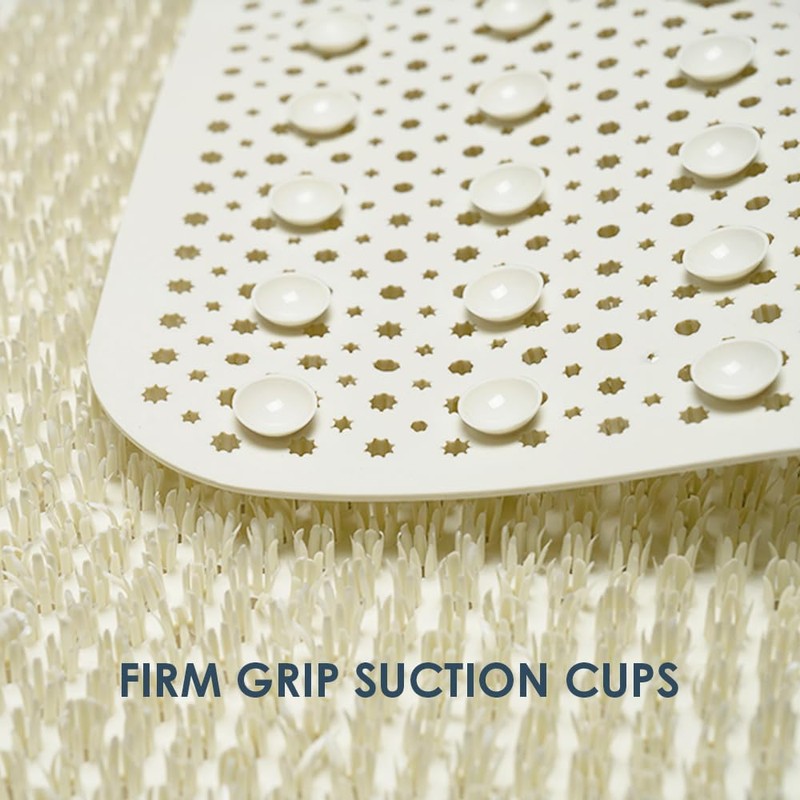 AQUALONA® Luxury Bath Mat, Anti-Mould Non-Slip – PVC, Machine Washable.