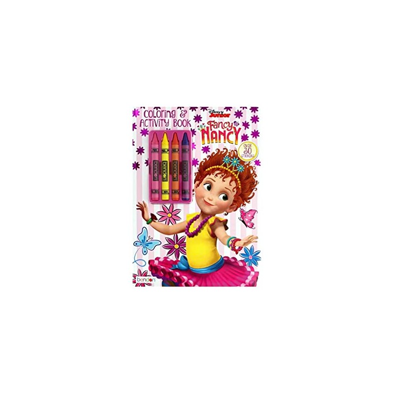Fancy Nancy Coloring and Activity Book with crayons