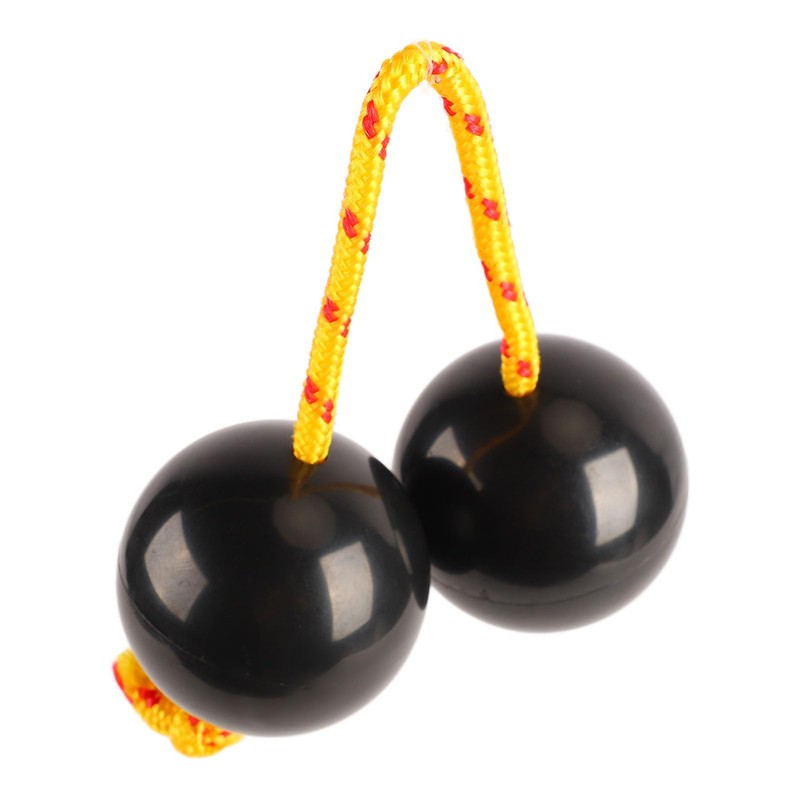 2pcs African Rhythm Ball Black Rhythm Shaker Rattle Ball for