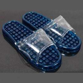 Quick-Draining Acupressure Bathroom & Balcony Slippers 255mm (Random Color) Multi-purpose Slippers