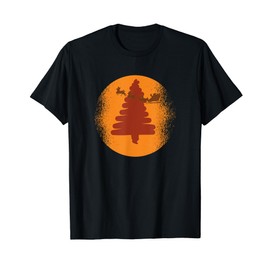 Merry Christmas Tree T-Shirt, black