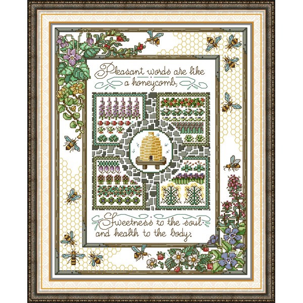 Gofission Cross Stitch Set, Pre-Printed Embroidery Packs, The World of