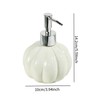 Qianly Ceramics Soap Dispenser, Creative Countertop Soap Dispenser, Empty Refillable