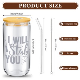 Purpeak 6 Set Nurse Appreciation Gifts Nurse Week Gift Bulk Christmas Emergency Nurses Cups 16oz Can Shaped Nurse Beer Glass with Lids Straws Brushes, Nurse Day Gift Practitioner Gifts(Fresh Style)