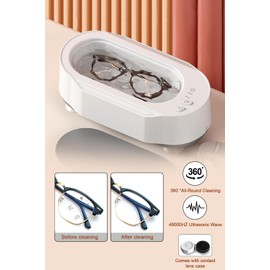 Ultrasonic Cleaner, 48000Hz, Ultrasonic Jewelry Cleaner Portable Professional Ultrasonic Jewelry Cleaner with 3 Timing Modes, High-Capacity Ultrasonic Cleaner for Eyeglass,Watches,Ring,Necklaces,Razor