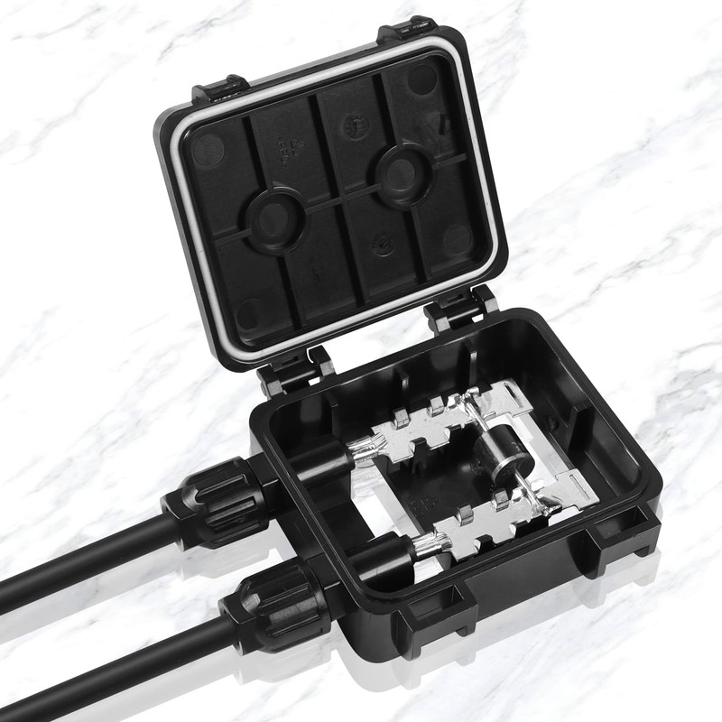 PNGKNYOCN Solar Junction Box PV Connector，IP67 Waterproof Solar Junction Box
