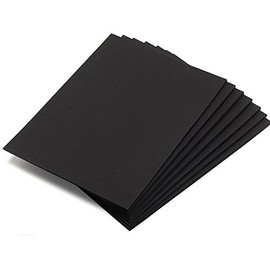 A4 100% Recycled Black Coloured Thick Card 270gsm Pack of 25 Sheets by BCreative®