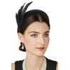 BABEYOND Fascinator Headband for Women - 1920s Feather Tea Party