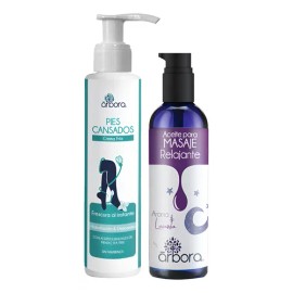 Kit Crema Pies Cansados Tea Tree + Aceite Masaje Lavanda