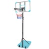 Portable Basketball Hoop with 28-Inch Backboard, Height Adjustable 5.6-7 ft,