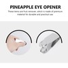 2Pcs Silver Stainless Steel Strawberry Huller Fruit Stem Remover Home