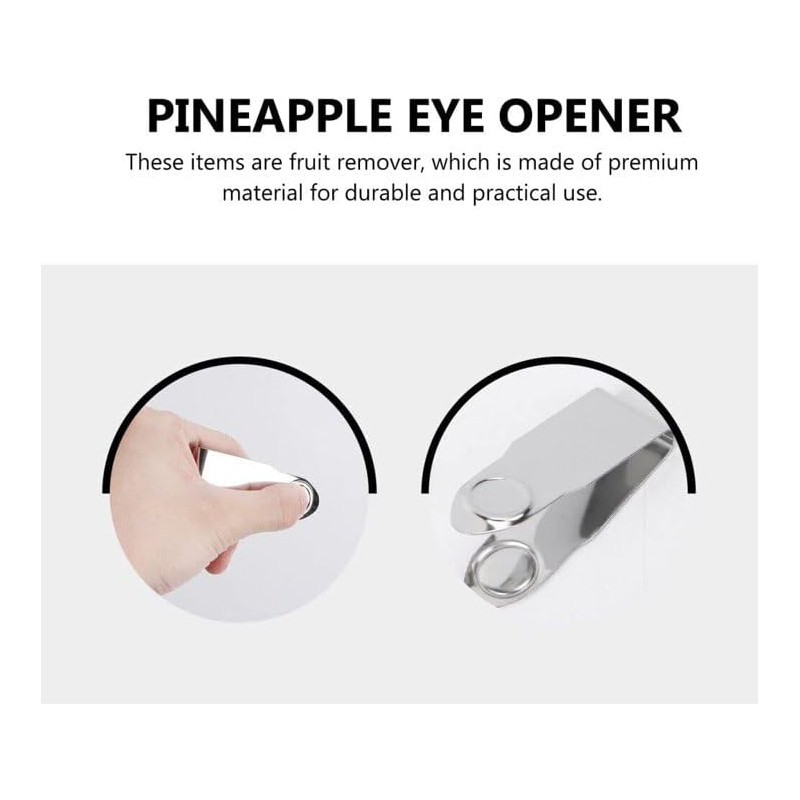 2Pcs Silver Stainless Steel Strawberry Huller Fruit Stem Remover Home