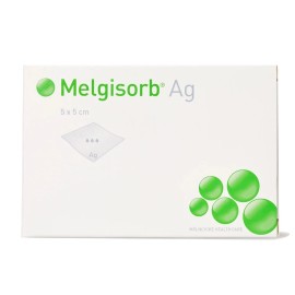 MOLNLYCKE HEALTH CARE US LLC Melgisorb Silver AG 8˝ x 12˝ (20 x 30 cm) Box of 5, 255200  12/24 EXP