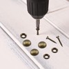 Aifeier ET 10Pcs Pure Brass Decorative Screws with Caps, Mirror