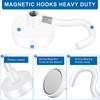 LOVIMAG Cruise Ship Essentials, 150Lbs Magnetic Hooks Heavy Duty, White