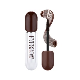 Brown Mascara, Waterproof Mascara for Voluminous & Lengthy Lashes, Silk Fiber Eyelash Mascaras False Lash Effect, Long-Lasting No Smudge Brown Lash Mascaras Non-Caking