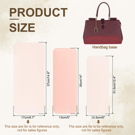 PATIKIL Felt Base Shaper 14x5 Inch, Bag Bottom Shaper Pad Purse Liner Board Insert Arc Corner for Handbags Tote Crossbody Bag Backpack, Pink