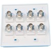 RiteAV 8 Port BNC Female/Female HD-SDI Jack Wall Plate -