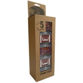 PRODUCT80 BitsBins Storage Cases for Ticket to Ride Board Games, Compatible with Original, Europe, Rails and Sails Versions, Includes 5 Cases (Additional Colors: Black, 2 Purple, 2 White)