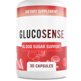GlucoSense Blood Health Support Dietary Supplement 30 Capsules Gluco Sense